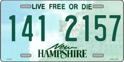 NH license plate 1412157