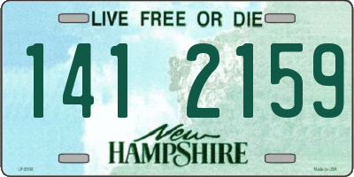 NH license plate 1412159