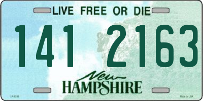 NH license plate 1412163