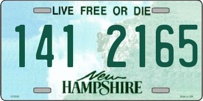 NH license plate 1412165