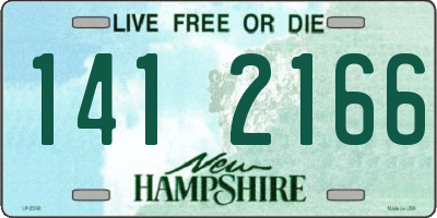 NH license plate 1412166