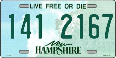 NH license plate 1412167