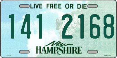 NH license plate 1412168