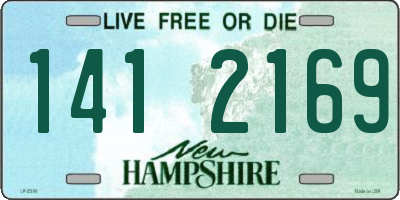 NH license plate 1412169