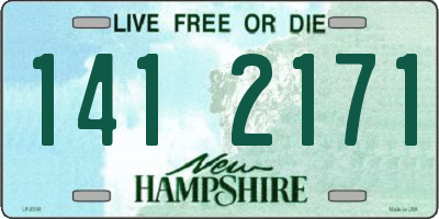 NH license plate 1412171