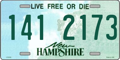 NH license plate 1412173