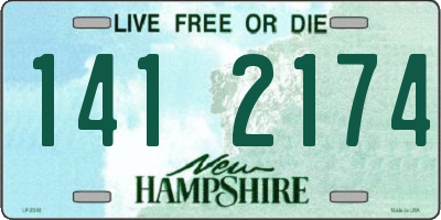 NH license plate 1412174