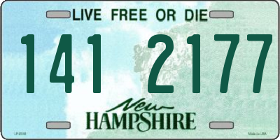NH license plate 1412177