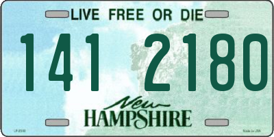 NH license plate 1412180