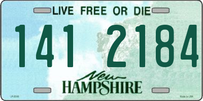 NH license plate 1412184