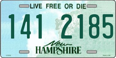 NH license plate 1412185