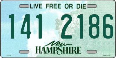 NH license plate 1412186