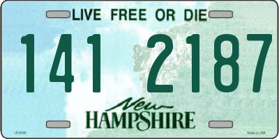 NH license plate 1412187