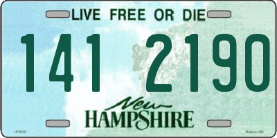 NH license plate 1412190
