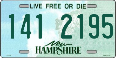 NH license plate 1412195
