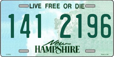NH license plate 1412196