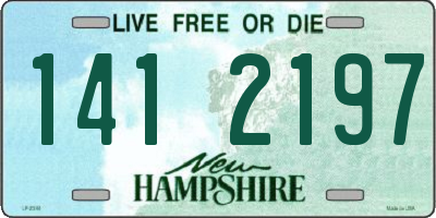 NH license plate 1412197