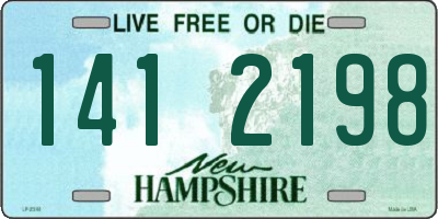 NH license plate 1412198