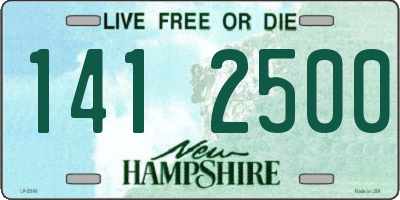 NH license plate 1412500