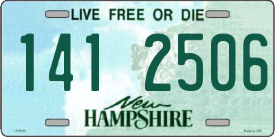 NH license plate 1412506