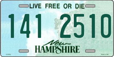 NH license plate 1412510