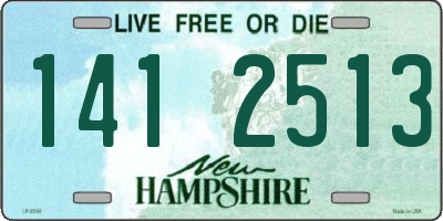 NH license plate 1412513