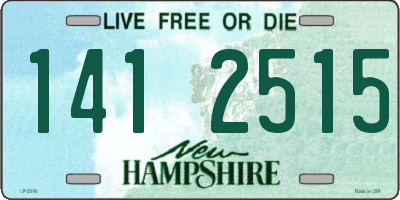 NH license plate 1412515