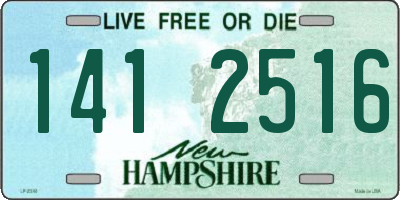 NH license plate 1412516