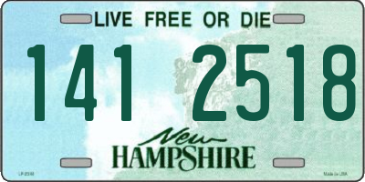 NH license plate 1412518