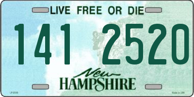 NH license plate 1412520