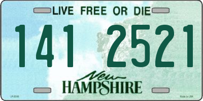 NH license plate 1412521