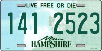 NH license plate 1412523