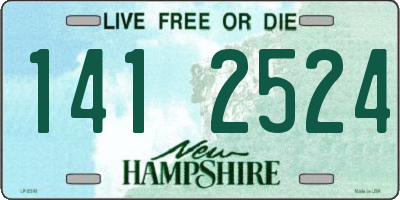 NH license plate 1412524