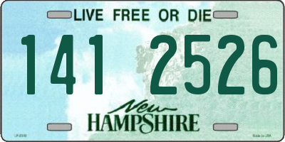 NH license plate 1412526