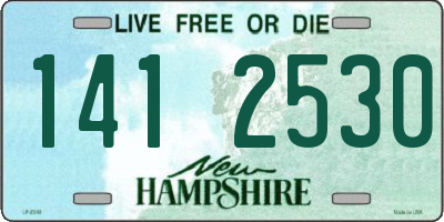 NH license plate 1412530