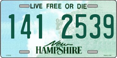 NH license plate 1412539