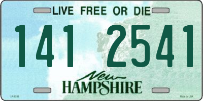 NH license plate 1412541