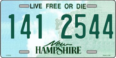 NH license plate 1412544
