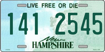 NH license plate 1412545