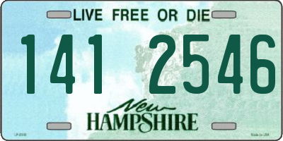 NH license plate 1412546