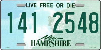 NH license plate 1412548
