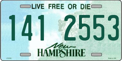 NH license plate 1412553