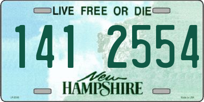 NH license plate 1412554