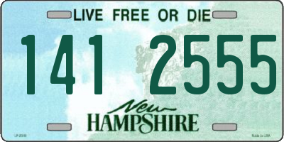 NH license plate 1412555