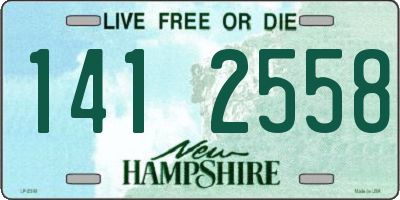 NH license plate 1412558