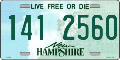 NH license plate 1412560