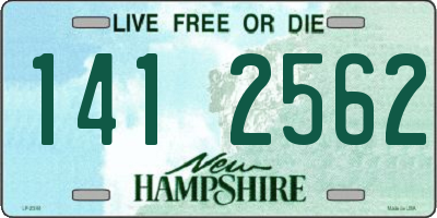 NH license plate 1412562