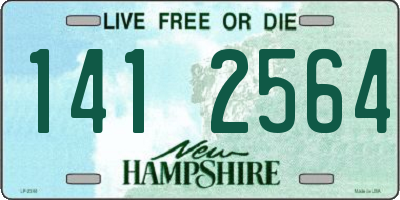 NH license plate 1412564