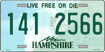 NH license plate 1412566