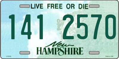 NH license plate 1412570